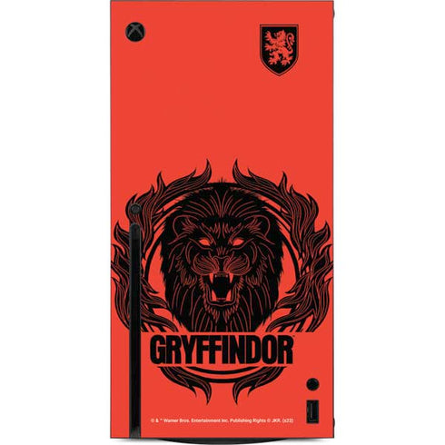 Wizarding Worlds Harry Potter Gryffindor Illustration Xbox Series X Console Skin