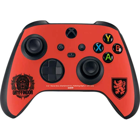 Wizarding Worlds Harry Potter Gryffindor Illustration Xbox Series X Controller Skin