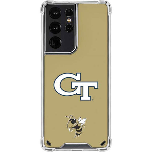 Georgia Institute of Technology GT with Mascot Galaxy S21 Ultra 5G Clear Case