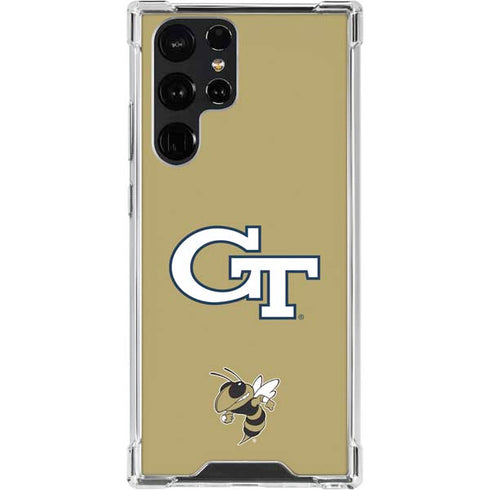 Georgia Institute of Technology GT with Mascot Galaxy S22 Ultra Clear Case