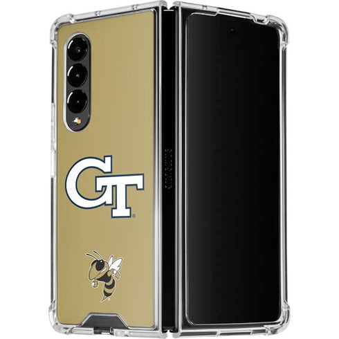 Georgia Institute of Technology GT with Mascot Galaxy Z Fold4 5G Clear Case