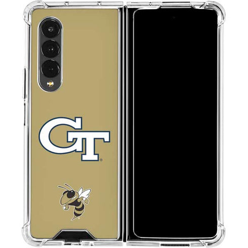 Georgia Institute of Technology GT with Mascot Galaxy Z Fold4 5G Clear Case