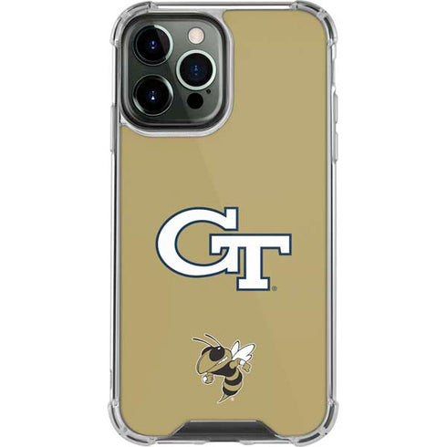 Georgia Institute of Technology GT with Mascot iPhone 14 Pro Max Clear Case