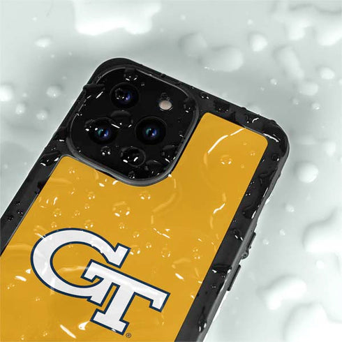 Georgia Institute of Technology GT with Mascot iPhone 14 Pro Max Waterproof Case