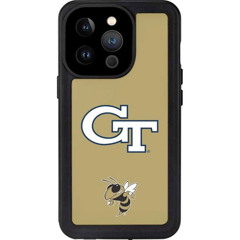 Georgia Institute of Technology GT with Mascot iPhone 14 Pro Waterproof Case
