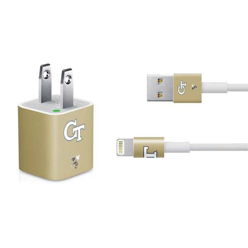 Georgia Institute of Technology GT with Mascot iPhone Charger (5W USB) Skin