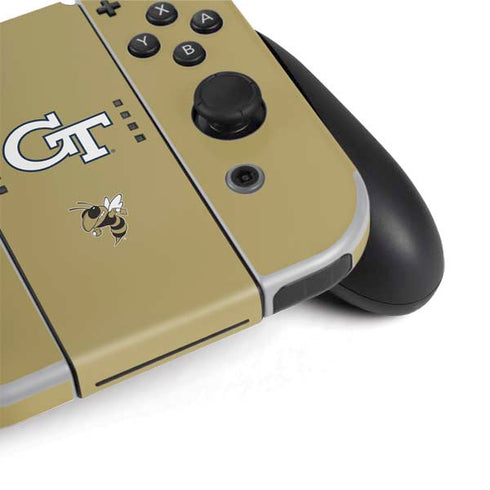 Georgia Institute of Technology GT with Mascot Nintendo Switch OLED (2021) Skin