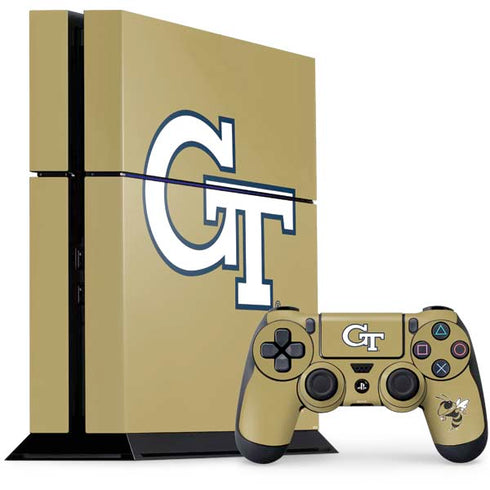 Georgia Institute of Technology GT with Mascot PS4 Console and Controller Bundle Skin