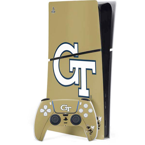 Georgia Institute of Technology GT with Mascot PS5 Slim Digital Edition Bundle Skin