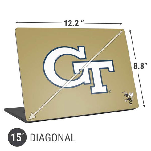 Georgia Institute of Technology GT with Mascot Universal Laptop 15in (12.2 x 8.8in) Skin