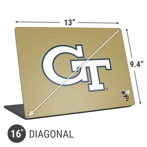 Georgia Institute of Technology GT with Mascot Universal Laptop 16in (13 x 9.4in) Skin