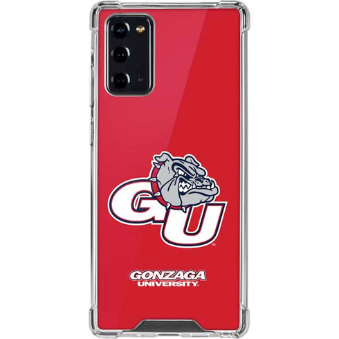 Gonzaga University GU Bulldogs Galaxy Note20 5G Clear Case