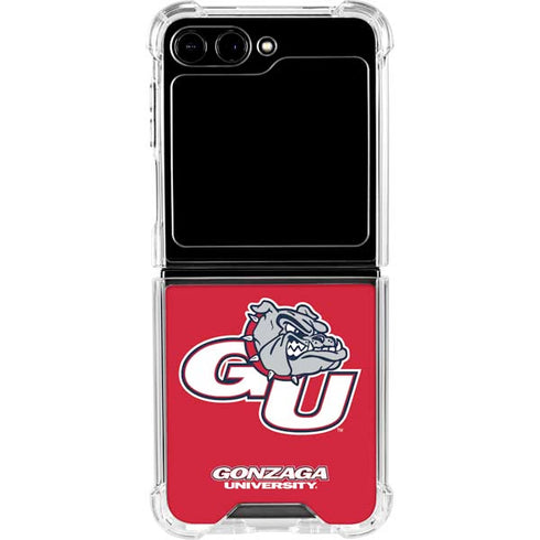 Gonzaga University GU Bulldogs Galaxy Z Flip5 5G Clear Case