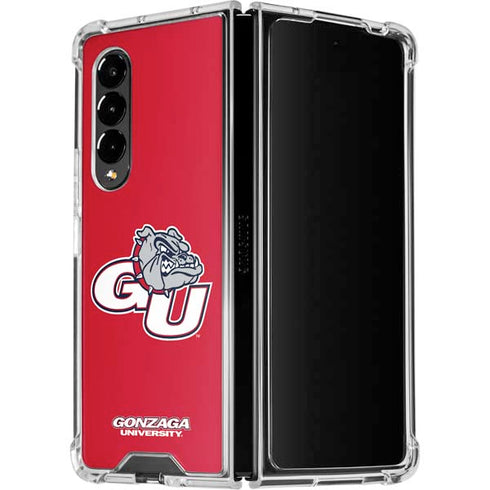Gonzaga University GU Bulldogs Galaxy Z Fold4 5G Clear Case