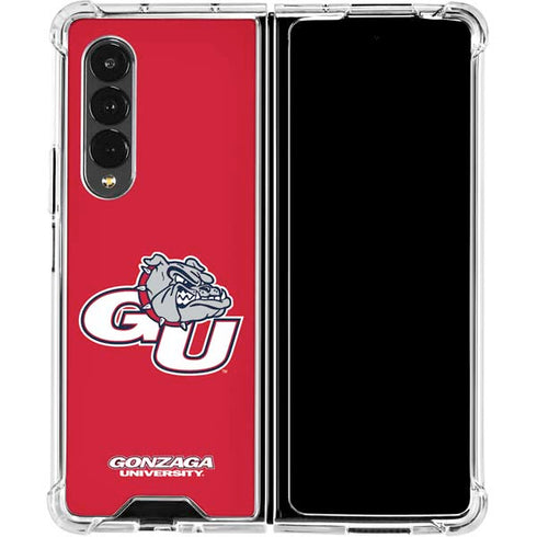 Gonzaga University GU Bulldogs Galaxy Z Fold4 5G Clear Case