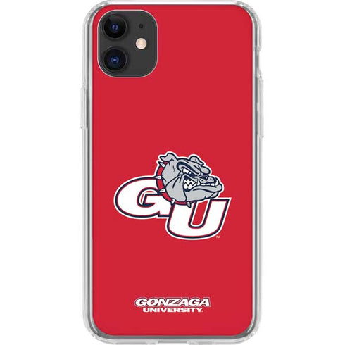Gonzaga University GU Bulldogs iPhone 11 Clear Case