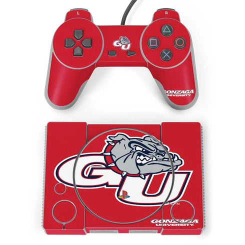 Gonzaga University GU Bulldogs PlayStation Classic Bundle Skin