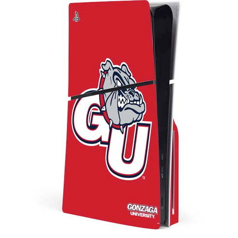 Gonzaga University GU Bulldogs PS5 Slim Disk Console Skin