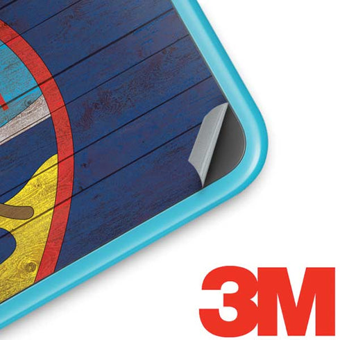 Guam Flag Dark Wood Nintendo 2DS XL (2017) Skin