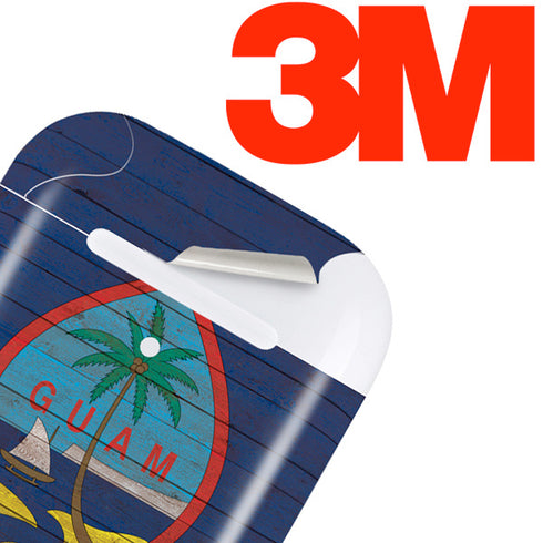 Guam Flag Dark Wood Apple AirPods 2 Skin