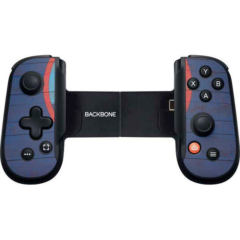 Guam Flag Dark Wood Backbone One for iPhone Game Controller Skin