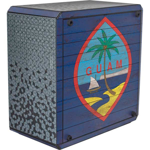 Guam Flag Dark Wood Cooler Master MasterBox Q300L Mini Tower Skin