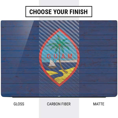 Guam Flag Dark Wood Dell Vostro Skin