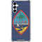 Guam Flag Dark Wood Galaxy A14 5G Clear Case