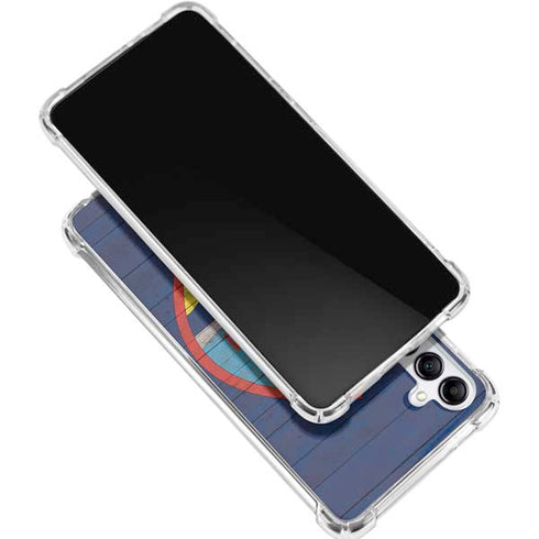 Guam Flag Dark Wood Galaxy A15 5G Clear Case