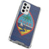 Guam Flag Dark Wood Galaxy A53 5G Clear Case