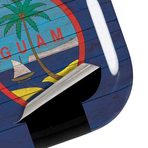 Guam Flag Dark Wood Galaxy Buds Pro Skin