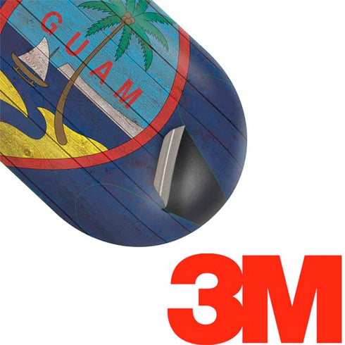 Guam Flag Dark Wood Galaxy Buds Skin