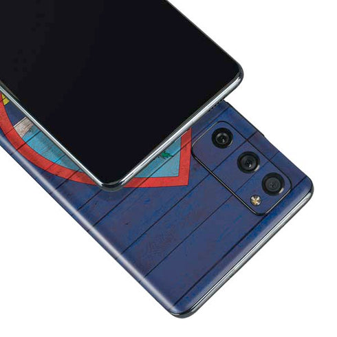 Guam Flag Dark Wood Galaxy S20 Fan Edition Skin