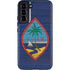 Guam Flag Dark Wood Galaxy S22 Plus Pro Case