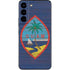 Guam Flag Dark Wood Galaxy S22 Skin