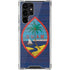 Guam Flag Dark Wood Galaxy S22 Ultra Clear Case