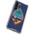Guam Flag Dark Wood Galaxy S23 Clear Case