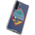 Guam Flag Dark Wood Galaxy S23 Plus Clear Case