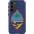 Guam Flag Dark Wood Galaxy S23 Plus Pro Case