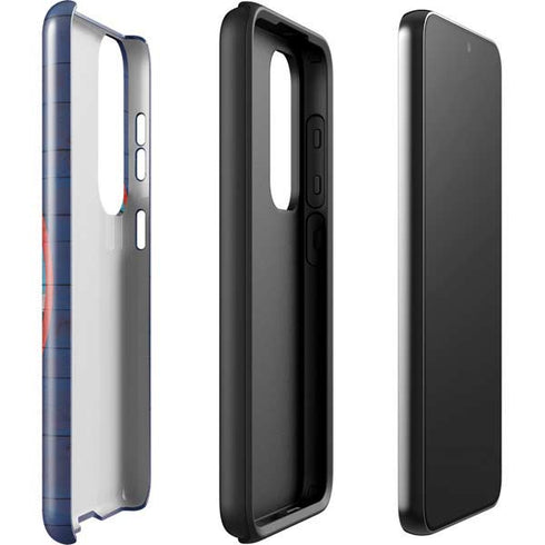 Guam Flag Dark Wood Galaxy S23 Plus Pro Case