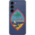 Guam Flag Dark Wood Galaxy S23 Skin