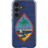 Guam Flag Dark Wood Galaxy S24 Impact Case