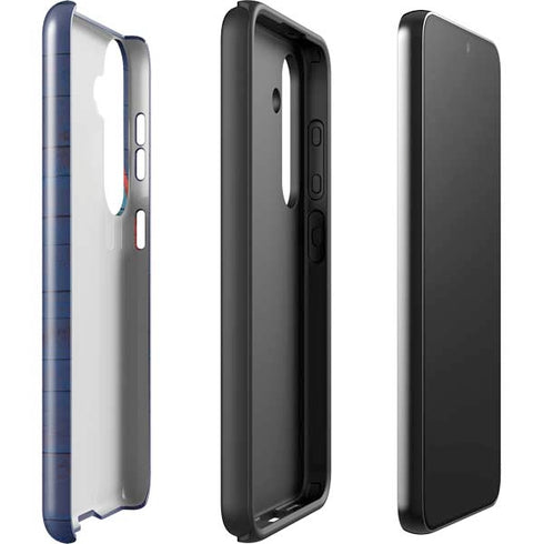 Guam Flag Dark Wood Galaxy S24 Impact Case