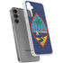 Guam Flag Dark Wood Galaxy S24 Plus Clear Case