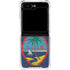 Guam Flag Dark Wood Galaxy Z Flip5 5G Clear Case