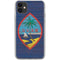 Guam Flag Dark Wood iPhone 11 Clear Case