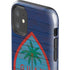 Guam Flag Dark Wood iPhone 11 Impact Case