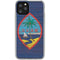 Guam Flag Dark Wood iPhone 11 Pro Clear Case