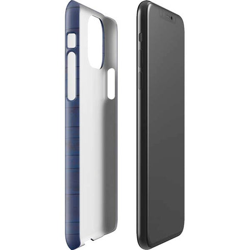 Guam Flag Dark Wood iPhone 11 Pro Max Lite Case