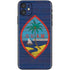 Guam Flag Dark Wood iPhone 11 Skin